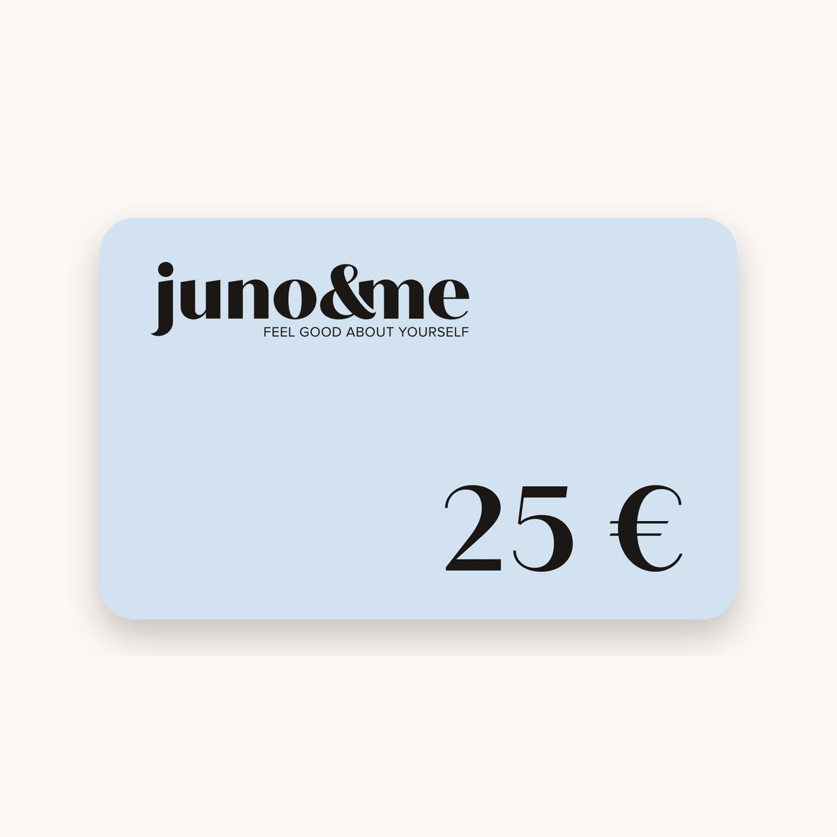 juno&me Gift Card 25 euros in light blue