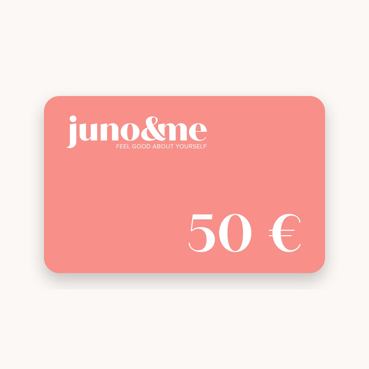 juno&me Gift Card 50 euros in peach