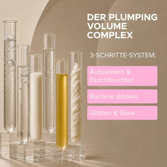 Volume Face Cream Plumping Volume Complex, 3-Schritte-System: aufpolstern und durchfeuchten, Barriere stärken, glätten und Glow juno&me