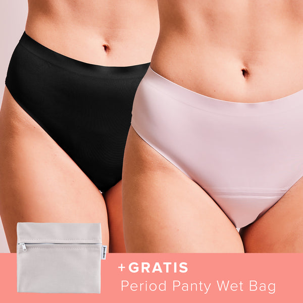 Deal des Monats: 2 Period Panties (Seamless Day & Night + Seamless Daily) mit GRATIS Wet Bag