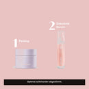 Routine in zwei Schritten: Schritt 1 2in1 AHA Body Scrub, Schritt 2 Dekolleté Serum